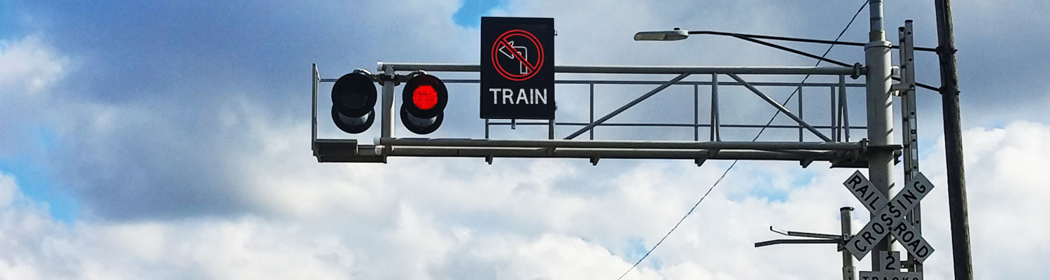 Railroad Crossing Led Blankout Signs Led Grade Crossing Safety Signs Led Second Train Warning Signs Signal Tech