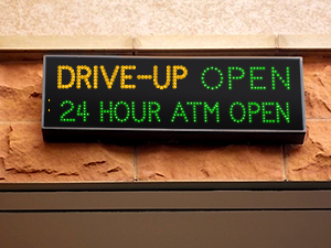 drive-up open sign image