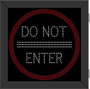 68172 (DOT2929RW-A846/100-240VAC) Do Not Enter Symbol (100-240 VAC) LED ...